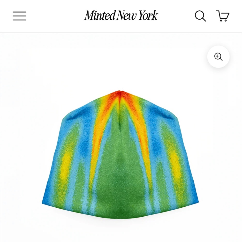Minted New York Multicolor Rainbow Beanie